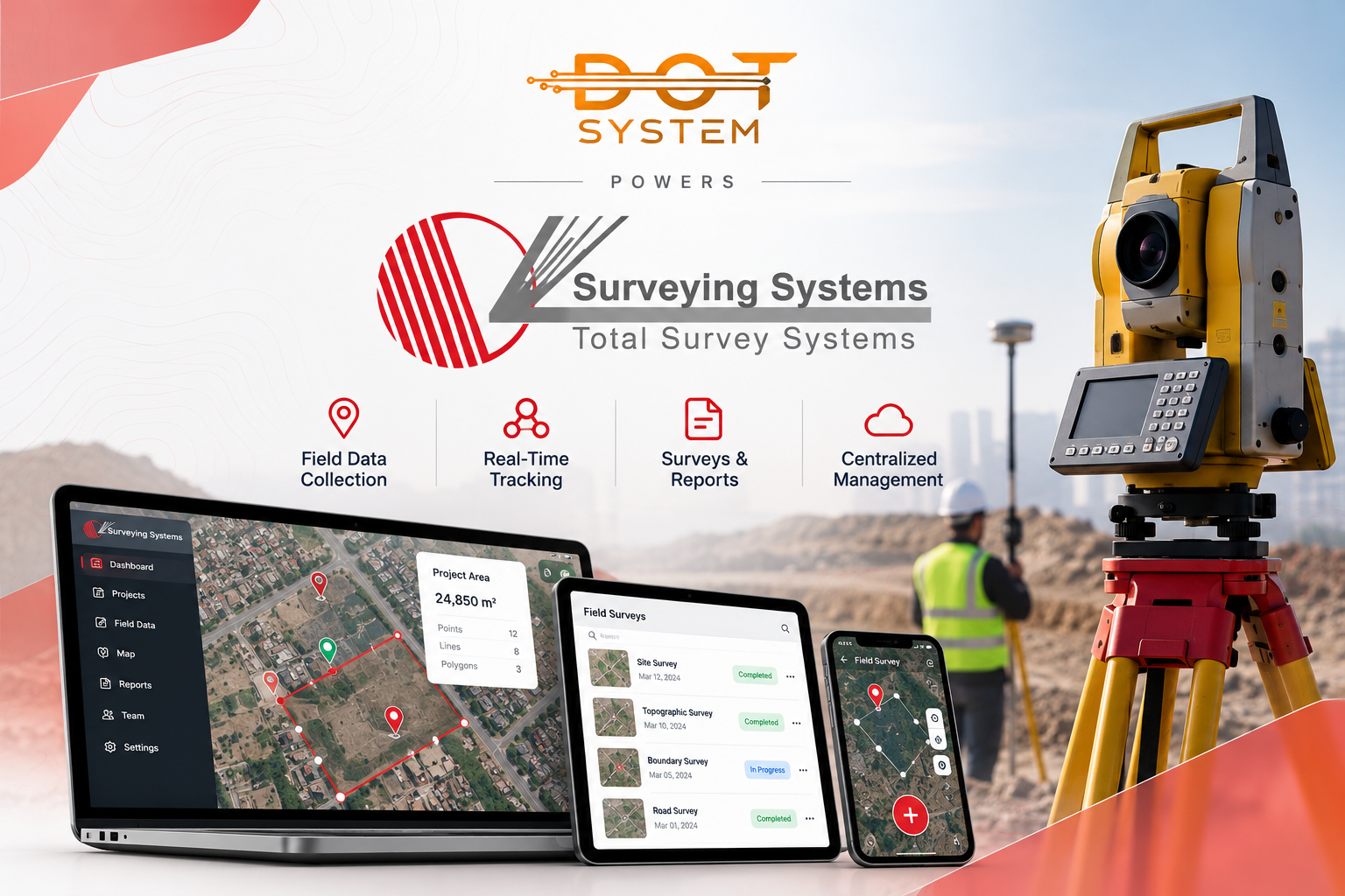 Surveying System: Flutter Mobile App for Surveying Services